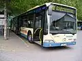 Niederflur-Stadtbus (Typ: Mercedes-Benz Citaro) der Firma Verkehrsbetrieb Hagmann, mittlerweile umfirmiert in Verkehrsbetriebe Schussental