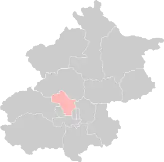 Lage von Haidian in Peking