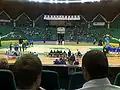Blick in den Innenraum bei einem Basketballspiel (März 2009)