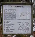 Infotafel auf der Vorburg