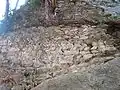 Fundamente eines Nebengebäudes