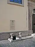 Gruftzugang vom Schlosshof Fußgönheim aus