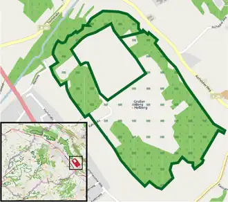 Übersichtskarte des Naturschutzgebiets