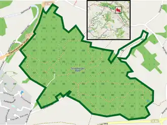 Übersichtskarte des Naturschutzgebiets