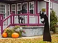 Für Halloween geschmücktes Haus in Milwaukee