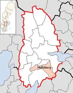 Lage der Gemeinde Hallsberg