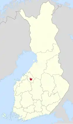 Lage von Halsua in Finnland