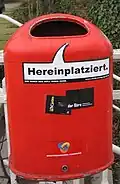 Hereinplatziert