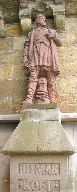 Ditmar Koel, 1536 Admiral und 1548 Bürgermeister