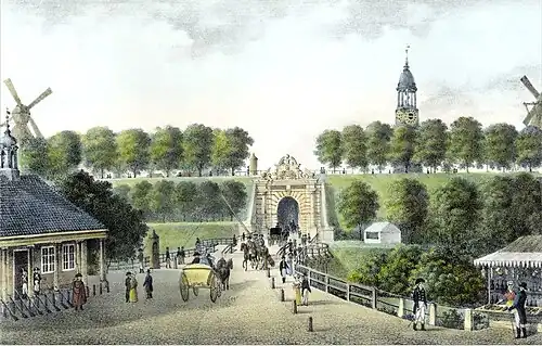Das 3. Millerntor von Hamelau, um 1800