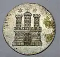 Hamburger Schilling von 1846, Wappenseite