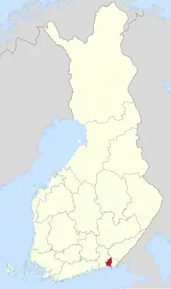 Lage von Hamina in Finnland