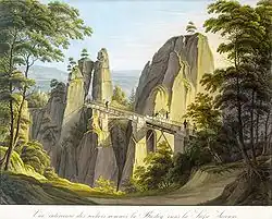 Basteibrücke (1826) von Christian Gottlob Hammer