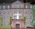 Haupteinfahrt durch den Fürstenbau vom Schlossplatz im Altstadtmodell von G. Jakob.