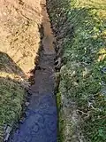 Handthaler Bach in Oberschwarzach, kurz vor dem Zusammenfluss mit der Schwarzach