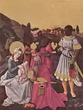 Hans Baldung: Flügel eines Marienaltares mit geschnitztem Schrein – Anbetung der Heiligen Drei Könige (1510)