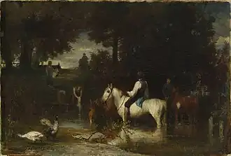 Hans von Marées (1864): Die Schwemme, Sammlung Schack