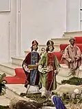 Hariolf und Erlolf als Teil der Weihnachtskrippe