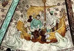 Schiff mit dem Propheten Jona, Härkeberga kyrka