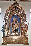 Barocker Altaraufsatz an der Südwand