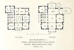 Grundriss von Hasak für Villa Georg Giesecke