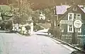 Haselbach, 1940er Jahre, wahrscheinlich 1942, im Hintergrund: Friedhofskapelle