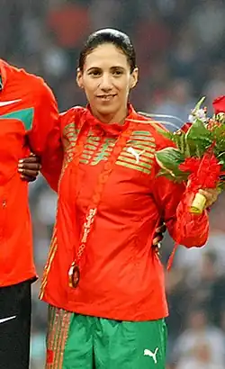Vizeweltmeisterin Hasna Benhassi gewann im Vorjahr bei den Olympischen Spielen ebenfalls Silber und war vorher mehrfach erfolgreich bei den der Afrikameisterschaften