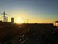 Blick vom oberen Bahnsteig Richtung Westen