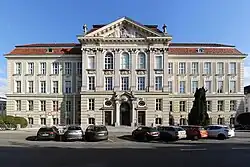 Das Hauptgebäude der Montanuniversität