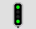 zwei grüne Lichter