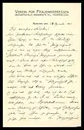 Brief von Emma Haushofer-Merk an Magda Janssen v. 14. Dezember 1915