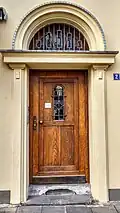 Haustür mit Art-déco-Elementen um 1930