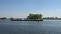 Frachtschiff auf der Havel bei Ketzin