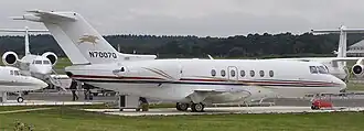 Hawker 4000 auf der Farnborough Airshow 2008