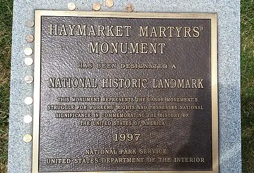 National Historic Landmark Tafel, besteht seit 1997