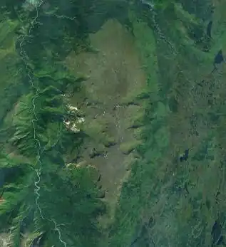Satellitenbild der Heart Peaks (Mitte)