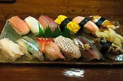 Verschiedene Nigiri-Sushi