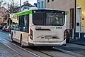 Heckansicht eines Scania Citywide LF