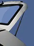 Gasdruckfeder an einer Autoheckklappe