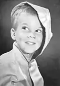 Sohn Anthony mit 12 Jahren, 1957.