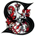 Familienwappen Hefner auf der Titelseite des von Otto Titan von Hefner herausgegebenen Stammbuchs des blühenden und abgestorbenen Adels in Deutschland
