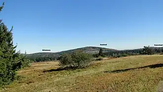 Blick von der Niedersfelder Hochheide mit dortigem Naturschutzgebiet Neuer Hagen zum Hegekopf in der Bildmitte