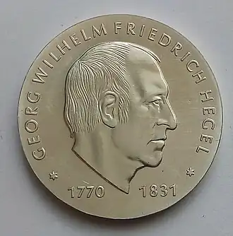 Münze zum 150.&nbsp;Todestag von G.&nbsp;W.&nbsp;F. Hegel