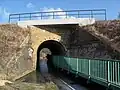 Brücke der Görlitzer Bahn mit Fußgängersteg