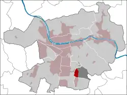 Lage des Stadtteils Boxberg in Heidelberg