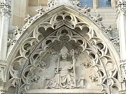 St.&nbsp;Kilian am mittleren Südportal der Kilianskirche Heilbronn