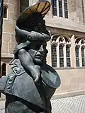 Detail der Skulptur Christophorus