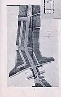 Heilbronn Neuplanung vor dem Fleinertor 1808–1809 Vorschlag mit Beibehaltung der alten Fleiner Chaussee.