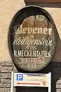 Werbung für den Klevener de Heiligenstein