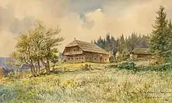 Aquarell von Anton Paul Heilmann aus dem Jahr 1910